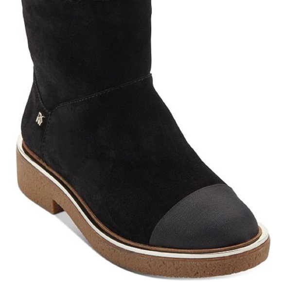Dkny Women's Fay Suede Booties - Black NWB! - Picture 15 of 16
